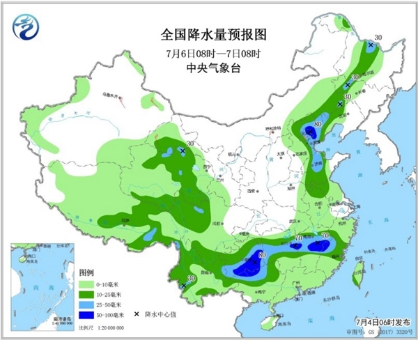 【云南江西等6省區(qū)有暴雨】北方多地超40℃